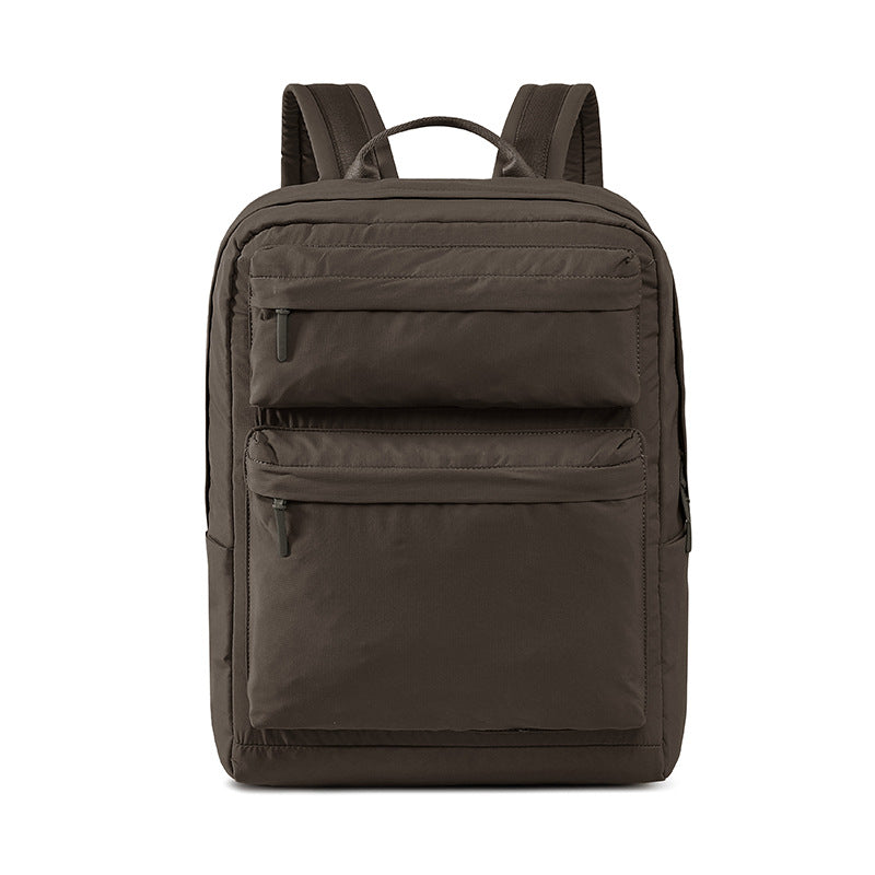 Capacity Pleated Solid Color Campus Computer Simple Junior Bags