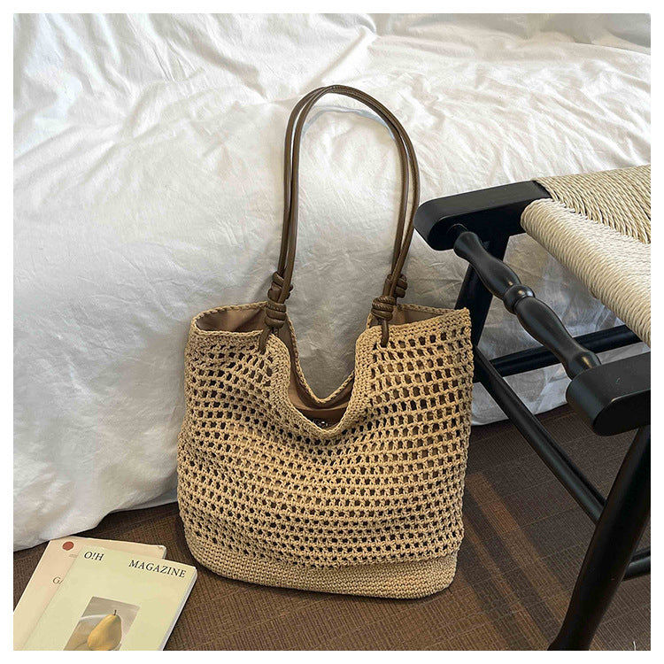 Women's Hand-woven Seaside Vacation Beach Temperament Commute Women's Shoulder Bag