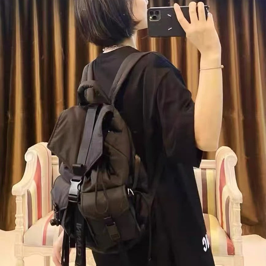 Lost Romance Black Large Capacity Lightweight Backpacks