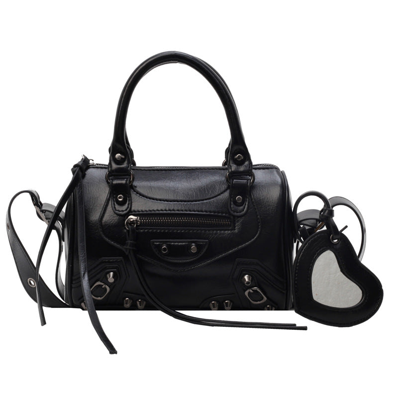 Fashion Retro Rivet Trendy Cool Motorcycle Women's Messenger Bag