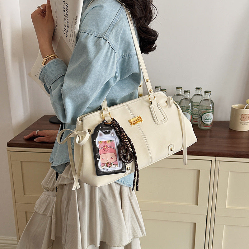 Women's Commuter Retro Frosted Fashion Large Capacity High-grade Hand-held Underarm Bag