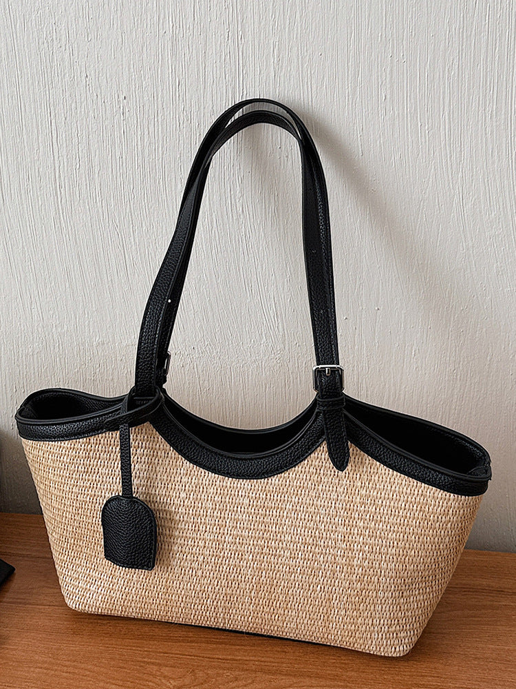 Women's Spring Leisure Commute Simple Fashion Portable Large Underarm Bag