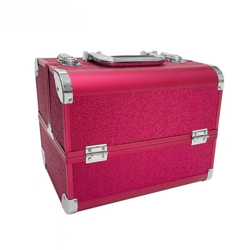 Aluminum Alloy Makeup Box Tattoo Embroidery Nail Beauty Eyelash Toolbox Cosmetic Cases