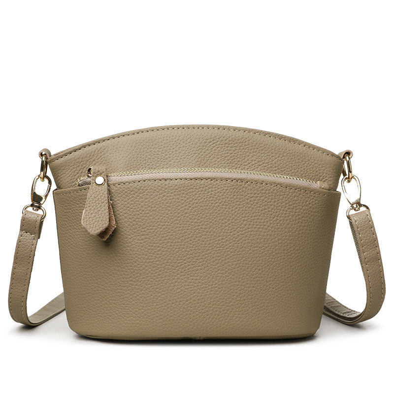 Women's Triple Zipper Portable Dumpling Practical Classic Women's Messenger Bag