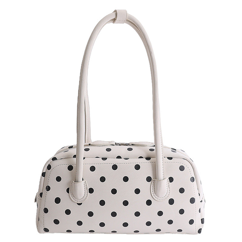 Women's Bowling Polka Dot Large Capacity Daily Commuting Underarm Bag