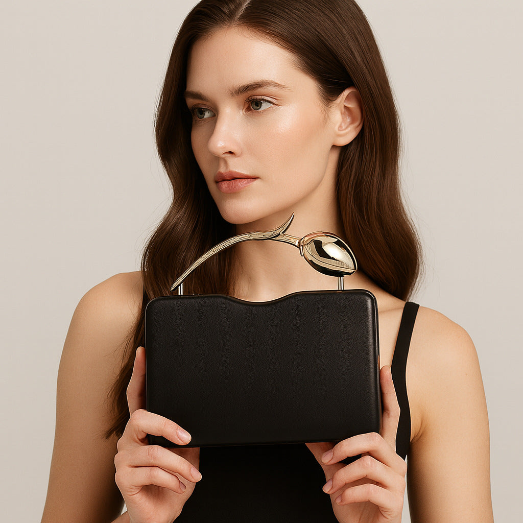 Clutch Rose Shape Valentine's Day Gift Women's Messenger Bag
