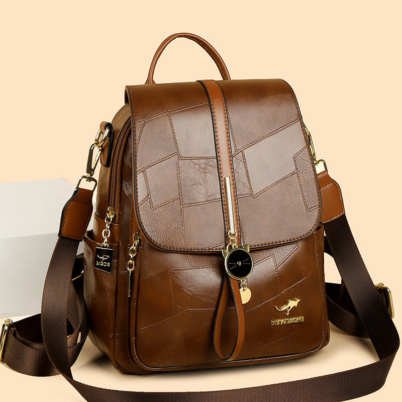 Innovative Trendy Women's Soft Leather Lightweight Travel Bags