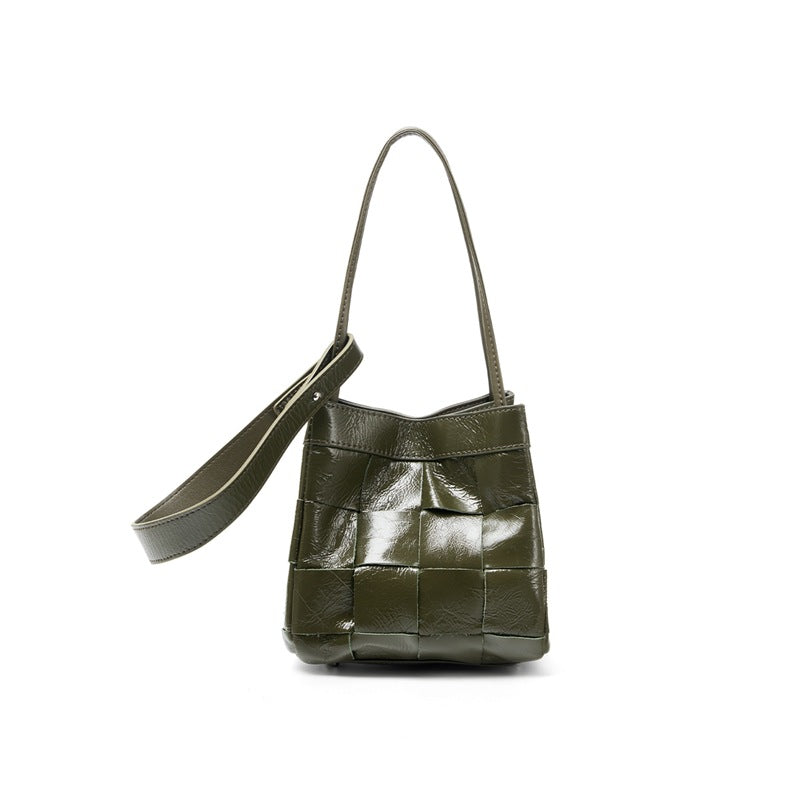 Women's Cowhide Hand-woven High-grade Genuine Leather Vegetable Women's Handbag
