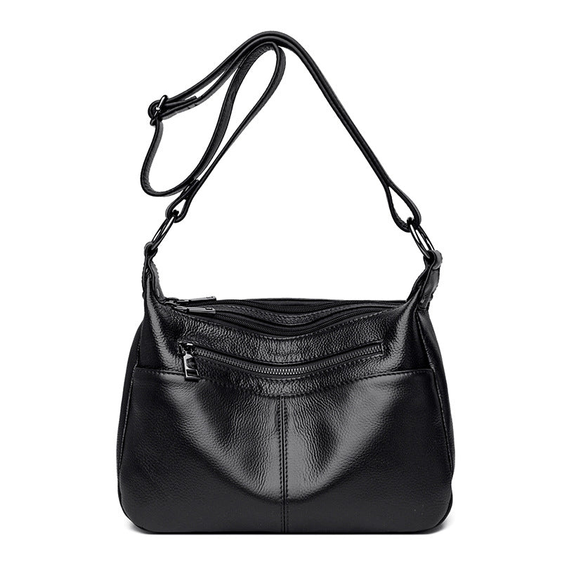 Women's Genuine Leather Simple High-grade Cowhide Underarm Women's Messenger Bag