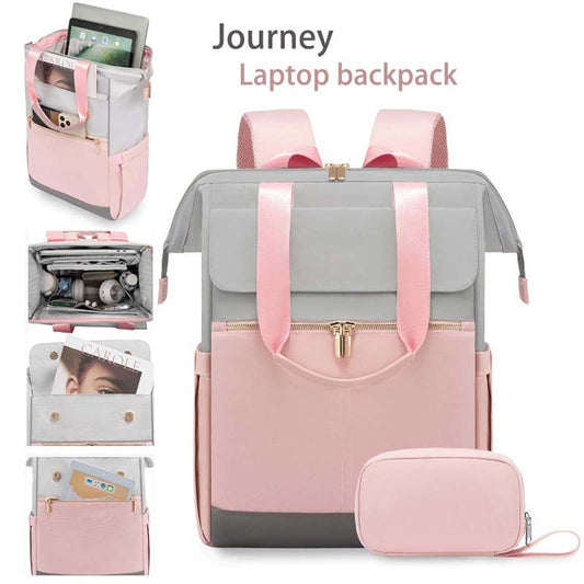 Durable Comfortable Women's Versatile Simple Cream Leisure Backpack