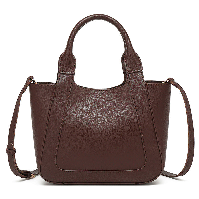Women's Western Style Hand Holding Fashion Simple Bucket Bag