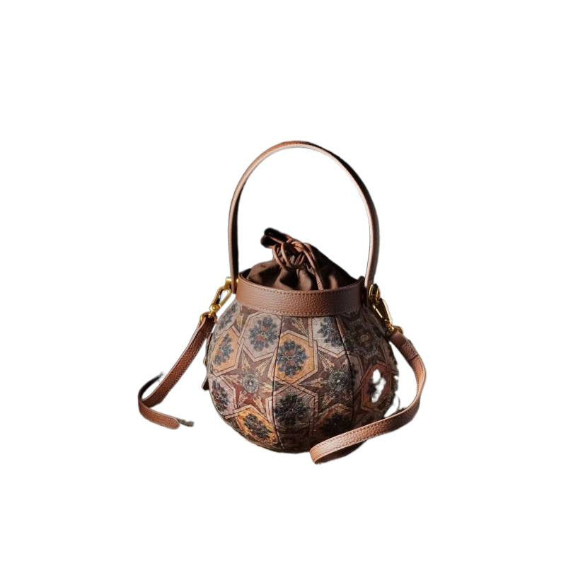 Fragrant Cloud Yarn Lantern National Hand Bucket Bags