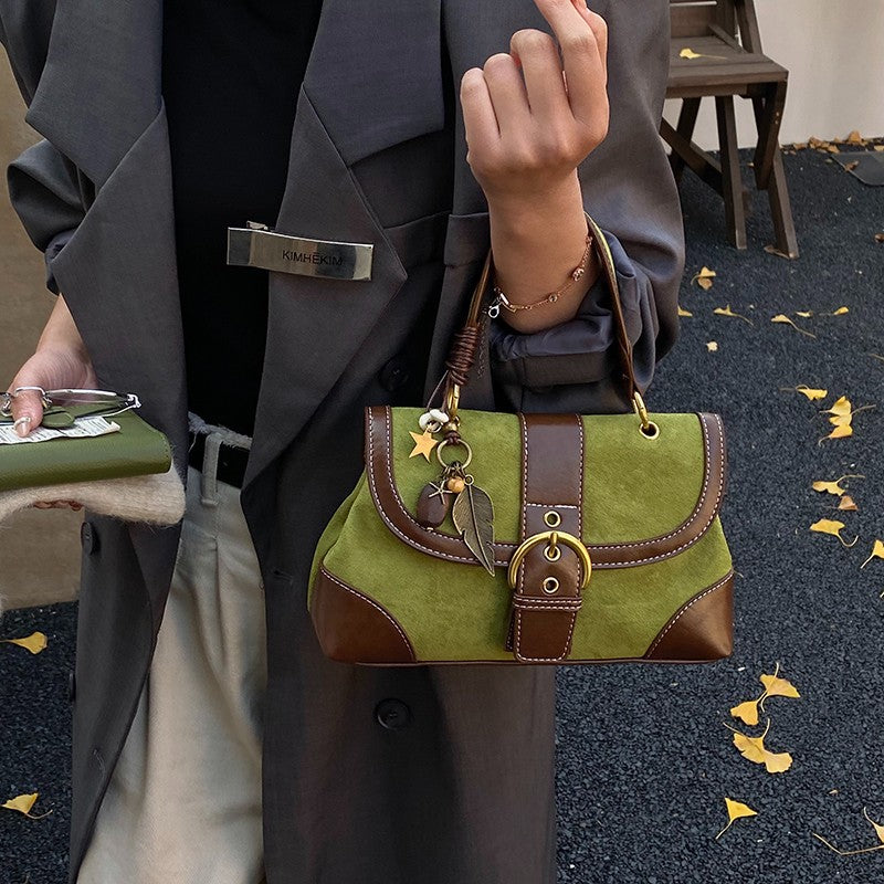 Women's Style Suede Fashionable Large Capacity Commuter Bags