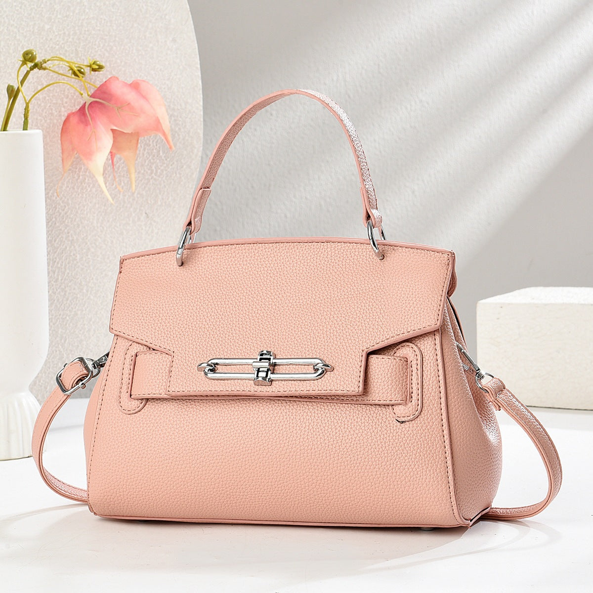 Women's High Texture Lychee Pattern Trendy Commute Leisure Women's Shoulder Bag