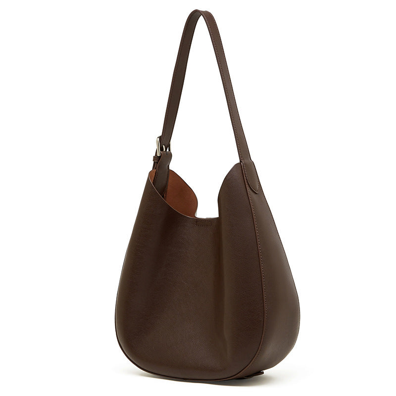 Women's Underarm Genuine Leather Design Selenodont Fashion Tote Bag