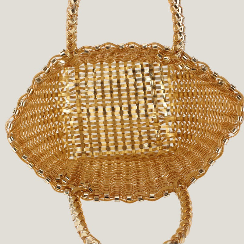 Plastic Woven Daily Leisure Seaside Vacation Women's Messenger Bag
