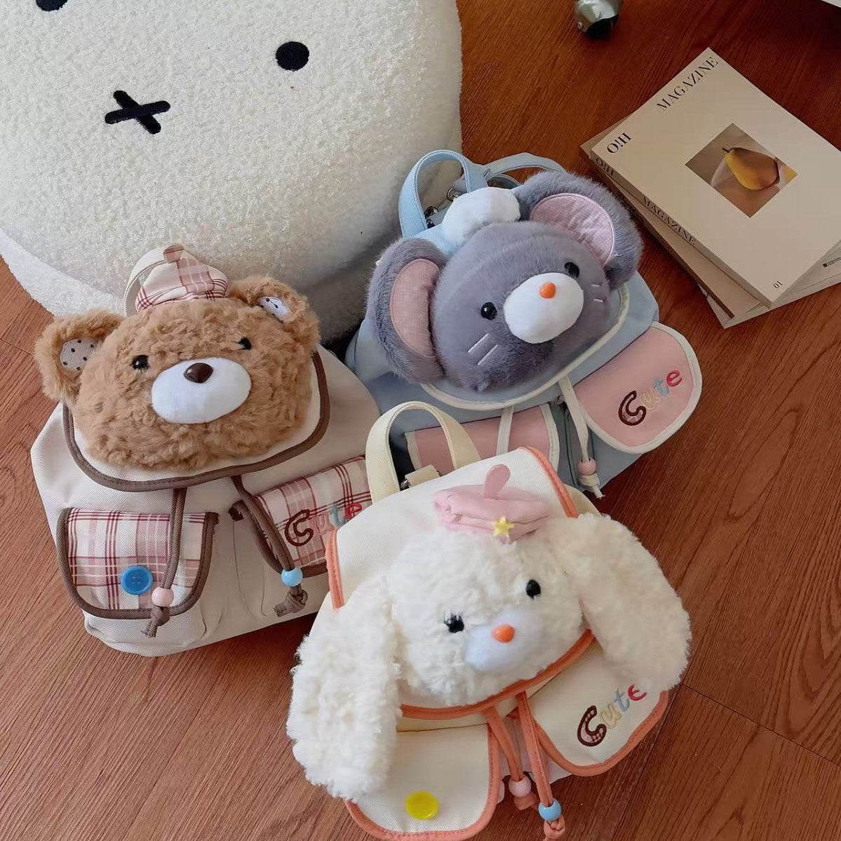 Cute Plush Doll Good-looking Cartoon Commuting Bags