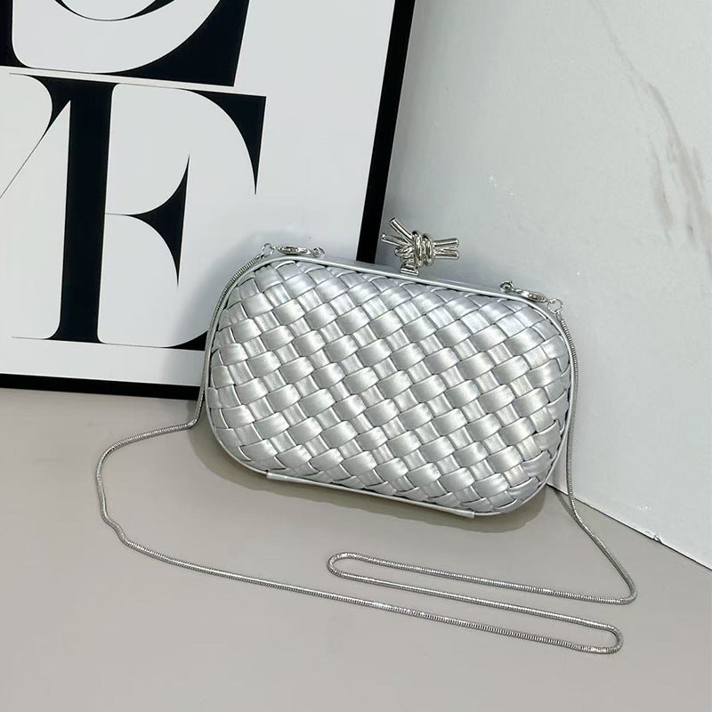 Women's Hand-woven Metal Chain Light Luxury Banquet Women's Shoulder Bag