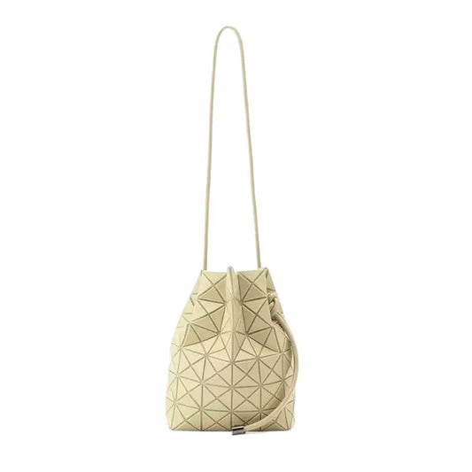 Women's Drawstring Lifetime Rhombus Fashion Folding Bucket Bags