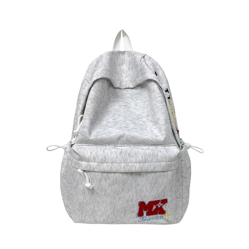 For Male Female College Korean Large Capacity Solid Color Junior Backpacks