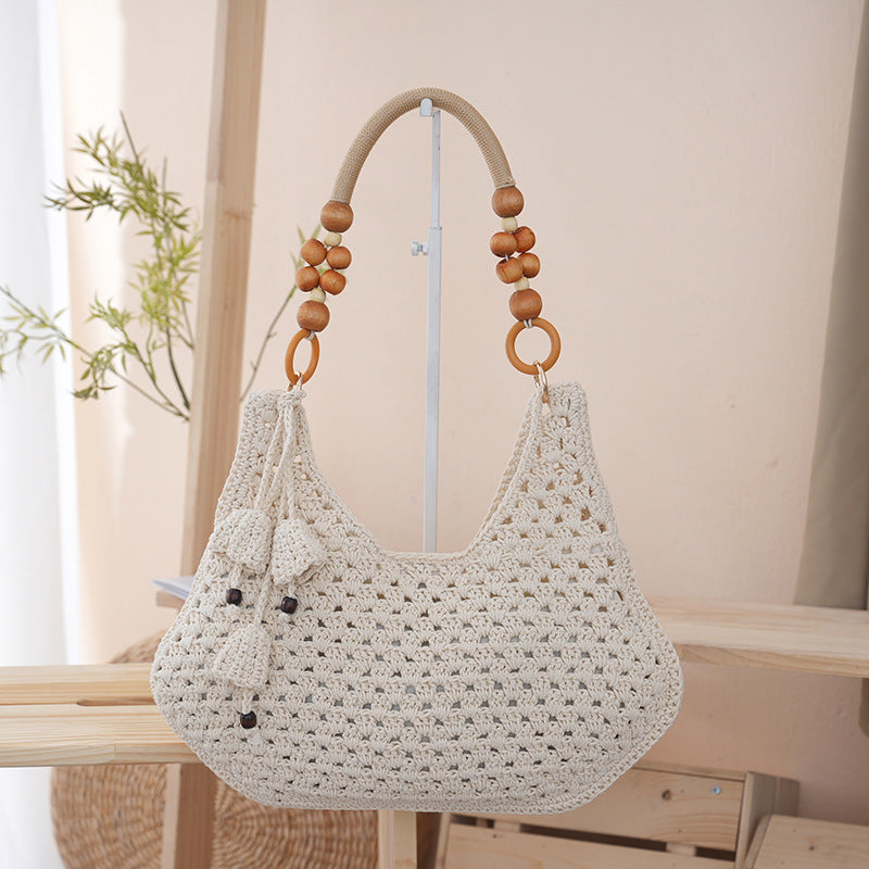 Women's Woven Spring Idle Style Hollow Underarm Women's Handbag