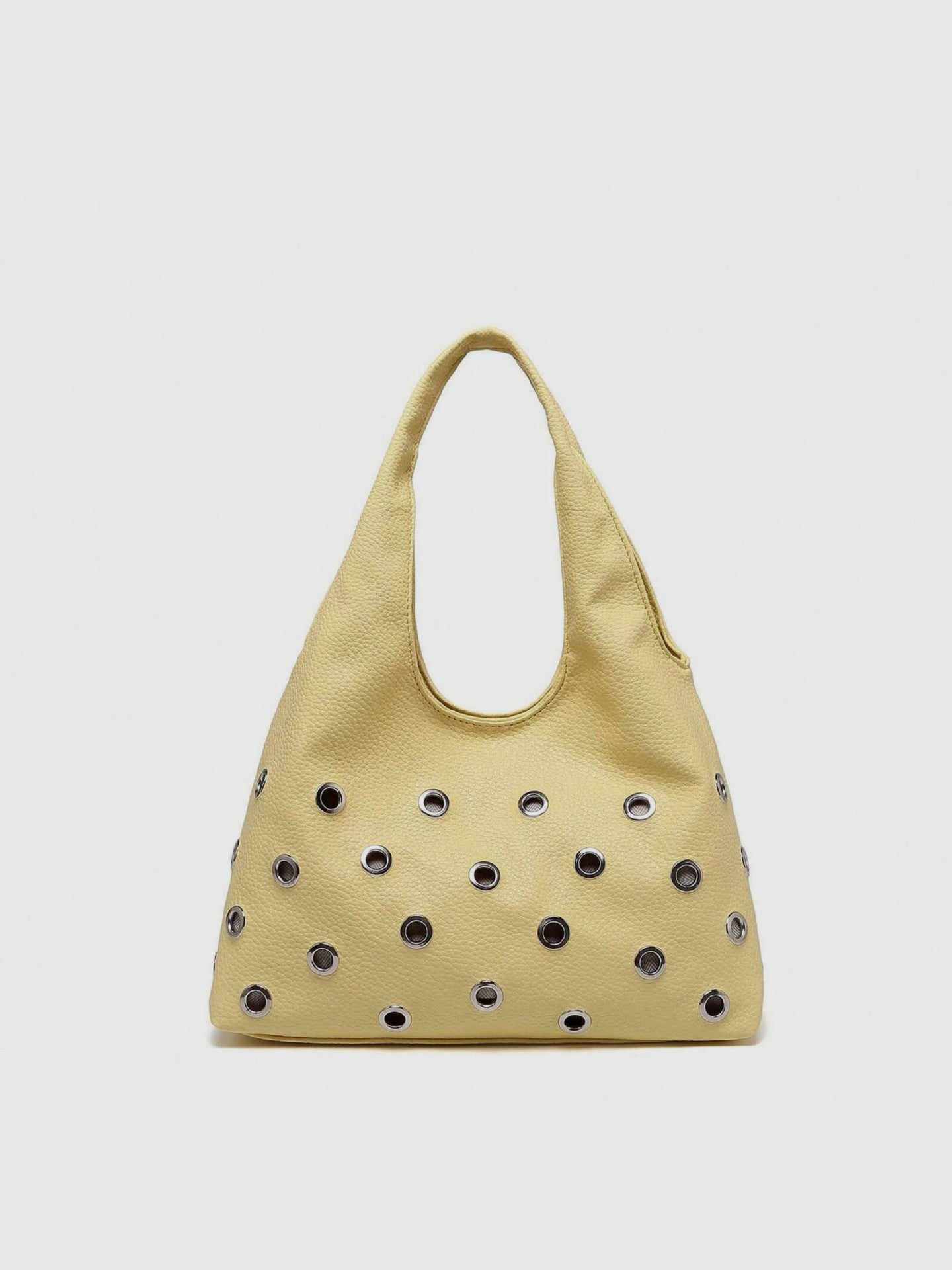 Large Capacity Underarm Portable Eyelet Rivets Women's Shoulder Bag