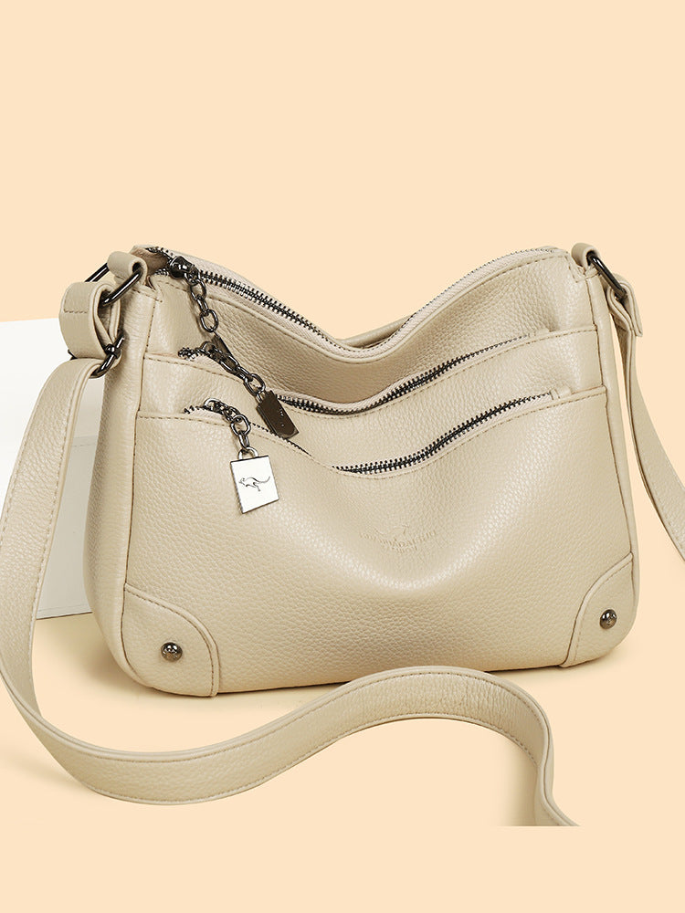 Women's Hand-held Genuine Leather Fashion Large Capacity Women's Messenger Bag