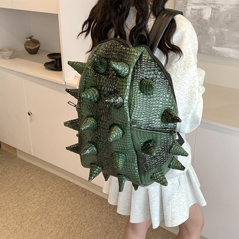 Women's & Men's Fashion Handsome Hedgehog Funny Network Leisure Backpack