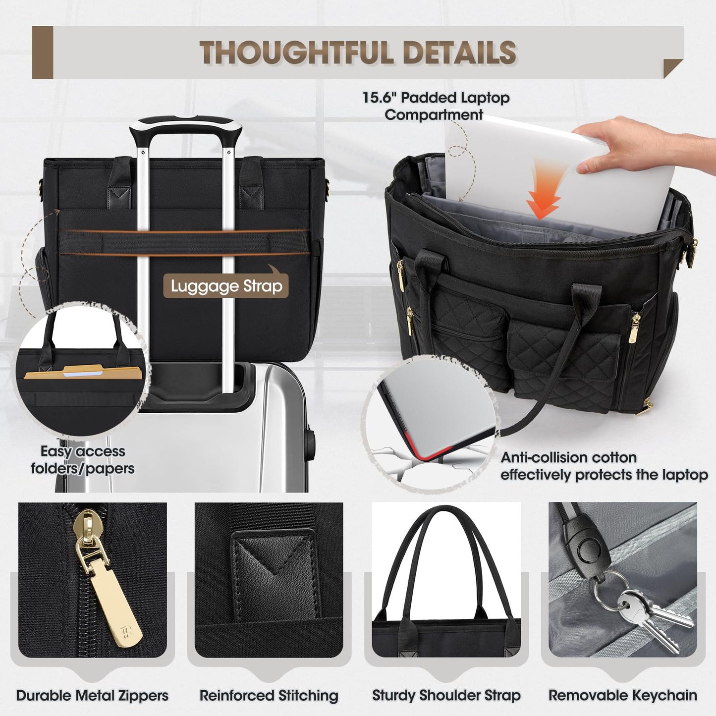 Teacher Large Capacity Pouch Professional Insulation Tote Bag
