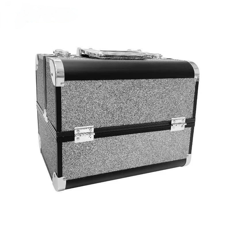 Aluminum Alloy Makeup Box Tattoo Embroidery Nail Beauty Eyelash Toolbox Cosmetic Cases