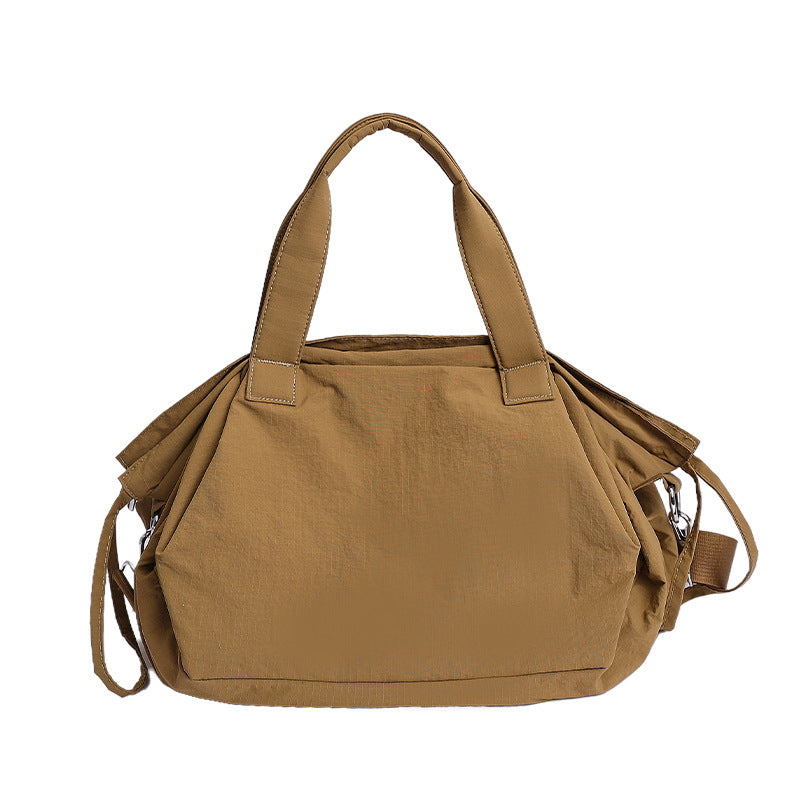 Women's Portable Korean Cloth Nylon Drawstring Bucket Bags