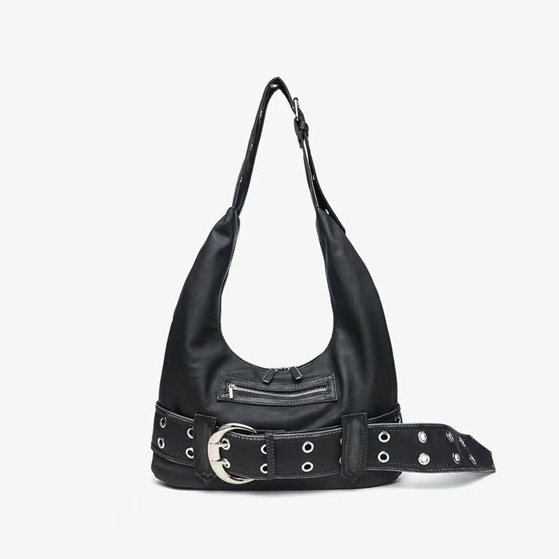 Women's Retro Large Capacity Black Charter Car Style Bags