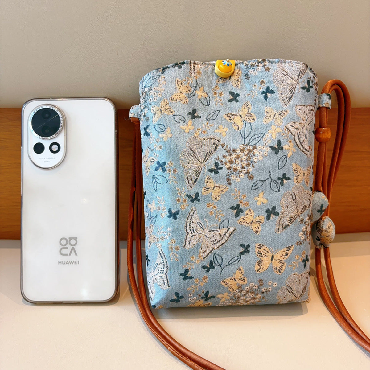 Song Dynasty Brocade Cloth Pattern Walking Phone Bags