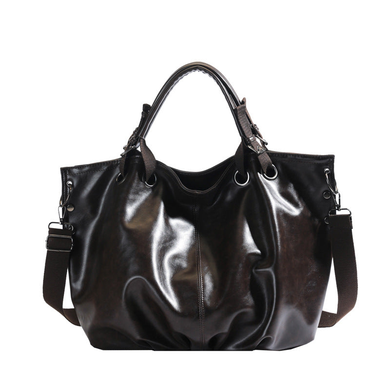 Women's Retro High-grade Loose Large Capacity Portable Women's Shoulder Bag