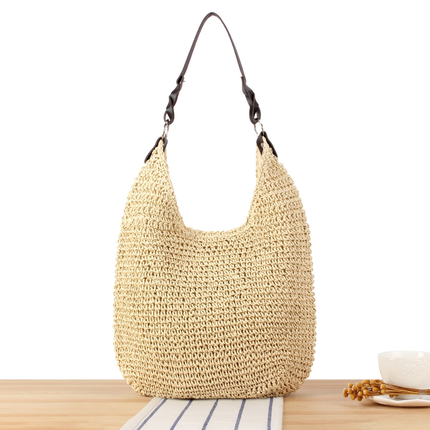 Women's Woven Straw Large Capacity Everyday Joker Bags
