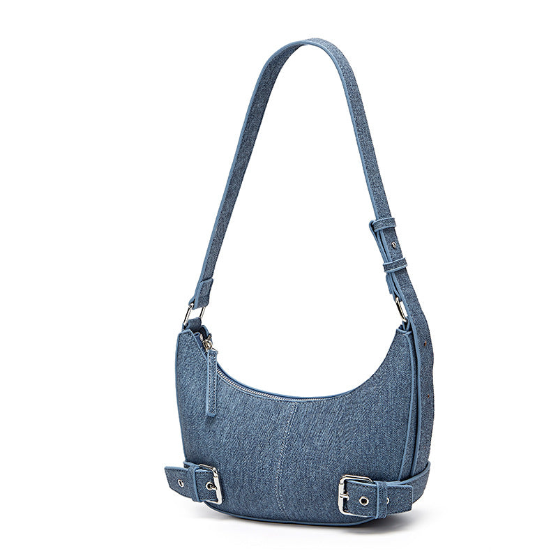 Women's Niche Designer High-grade Crescent Vintage Light Luxury Women's Shoulder Bag