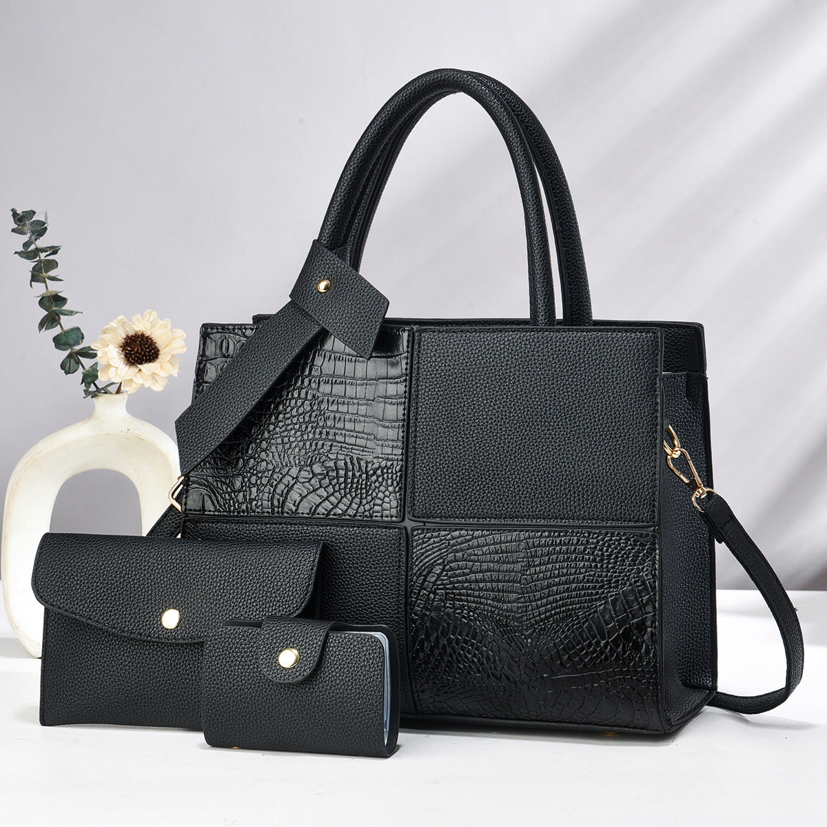 Women's Large Capacity Fashion Elegant Lady Splicing Women's Handbag