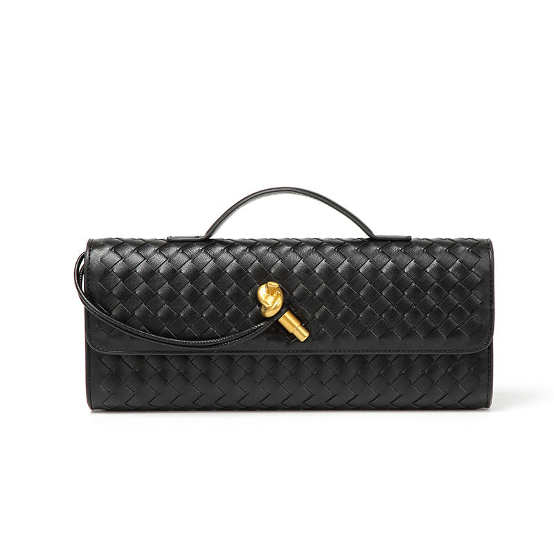 Woven Baguette Niche Advanced Horizontal Hand Holding Women's Shoulder Bag