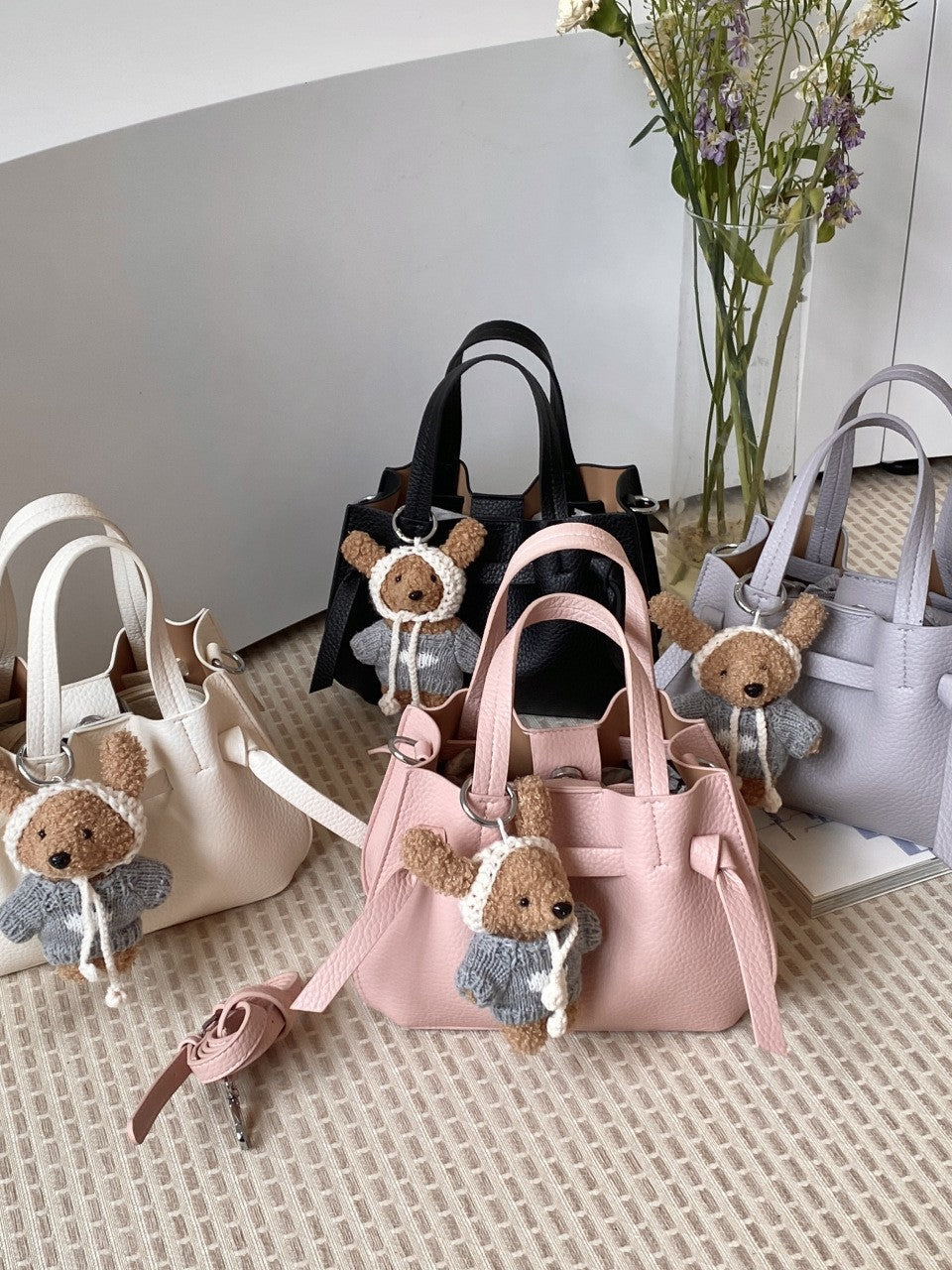 Retro Lychee Pattern Minority Fashion Western Women's Handbag