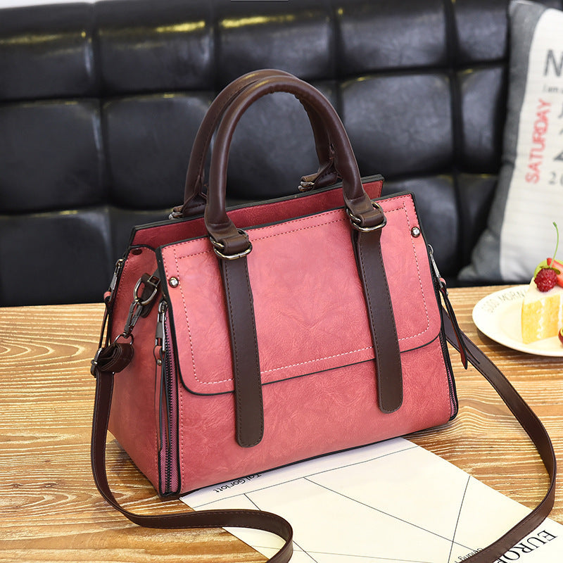 Korean Style Retro Large Capacity Fashionable Women's Shoulder Bag