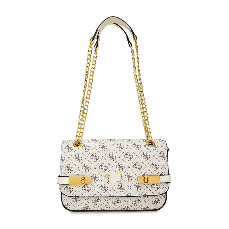 Women's Printed Chain Underarm Light Luxury Fashion Small Square Bags
