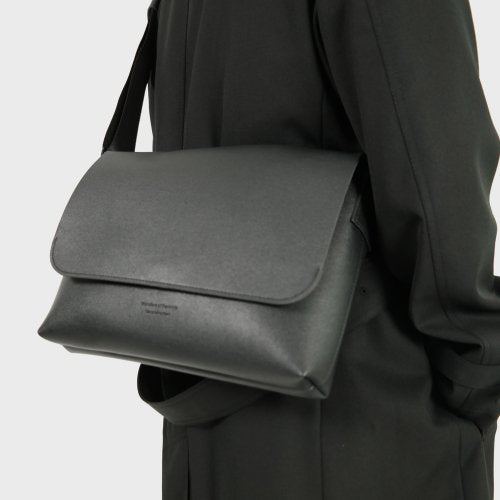 Women's & Men's Solid Color Leather Unisex Style Simple Bags