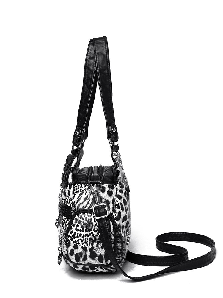 Leopard Print Rivet Hot Fashion Western Handbags