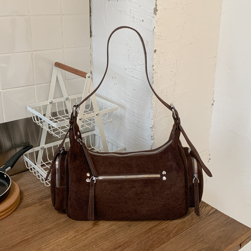 Retro Pocket Hot Motorcycle Sense Fashion Trend Tote Bag