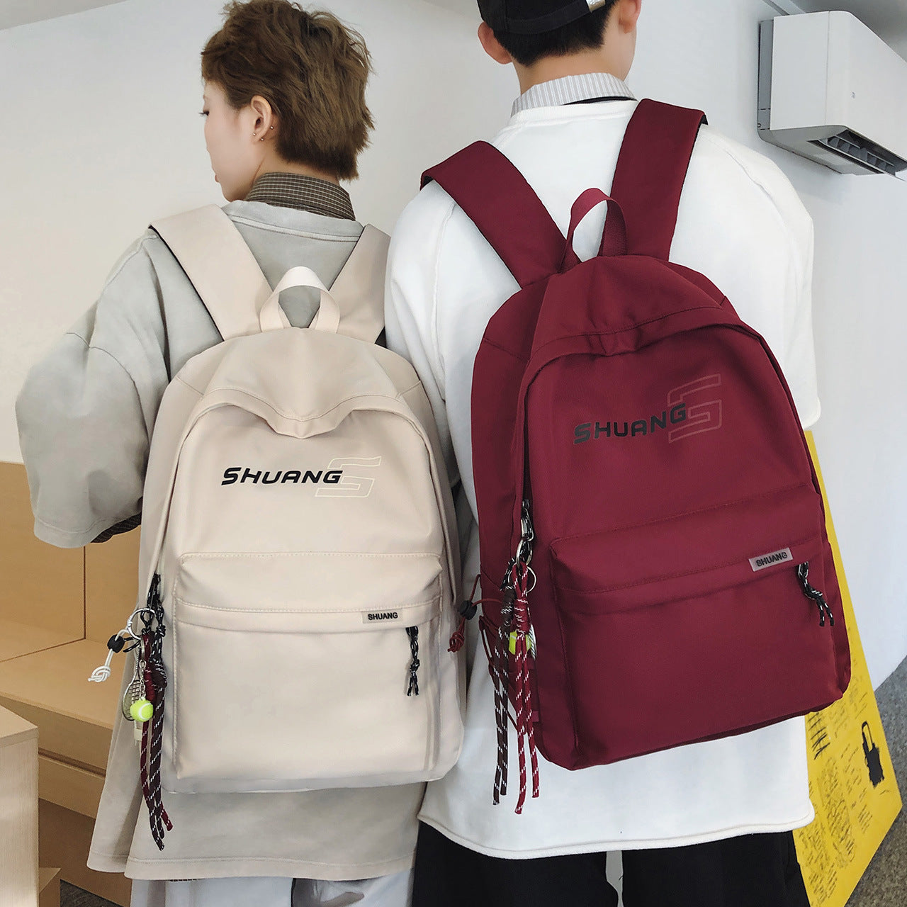 Men's Fashion Trendy Fresh University Style High Backpacks