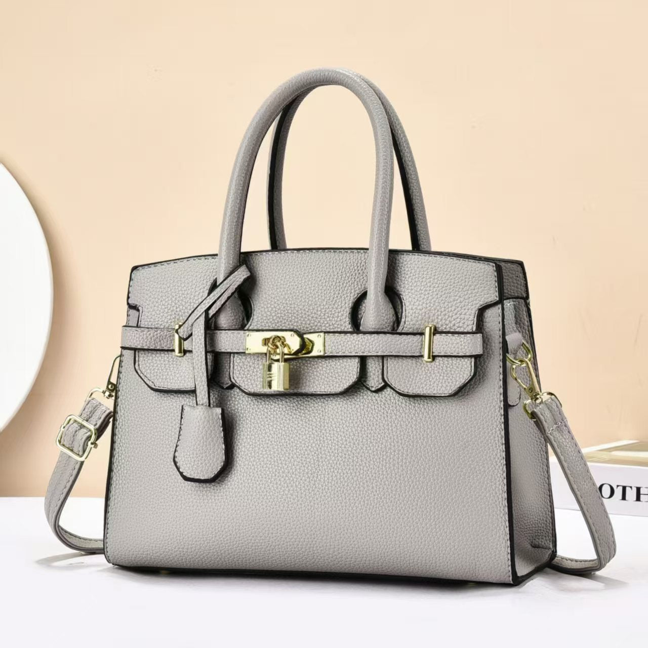 Women's Pattern Light Luxury Simple Solid Color Texture Advanced Large Capacity Bags
