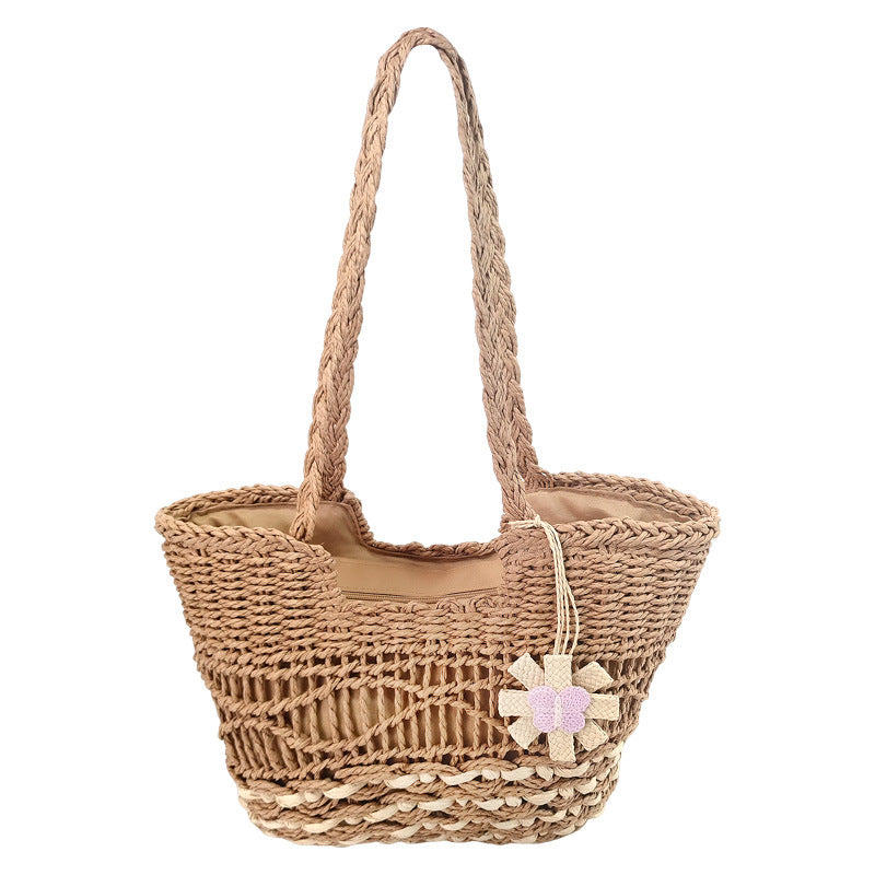 Women's Straw Large Capacity Seaside Beach Fashion Hollow Women's Shoulder Bag