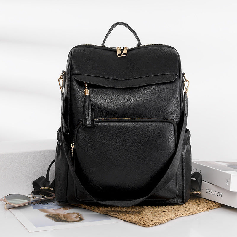 Elegant Women's Retro Large Capacity Brown Bags