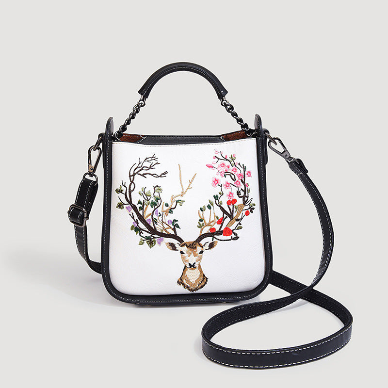 Embroidered Chinese Style Portable Elegant Mother Women's Shoulder Bag