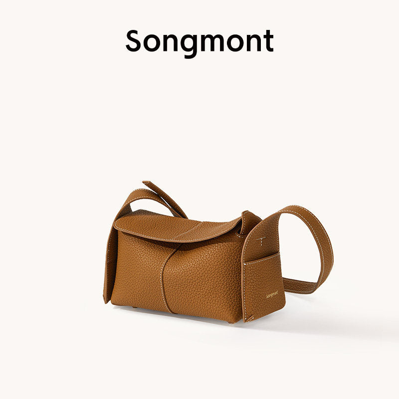 Hanging Series Portable Roof Layer Cowhide Women's Shoulder Bag